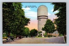 Ypsilanti MI-Michigan, Water Tower, Antique Vintage Souvenir Postcard picture