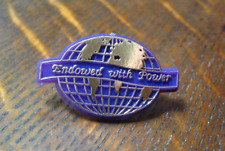 Endowed With Power LDS Vintage Lapel Pin - Purple Latter Day Saints Faith Badge picture