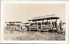 Toonerville Trolley Newberry Michigan Tahquamenon River RPPC picture