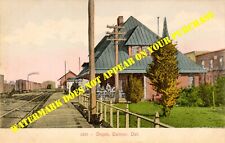 Pennsylvania PRR Delmar DE station REPRODUCTION from postcard picture