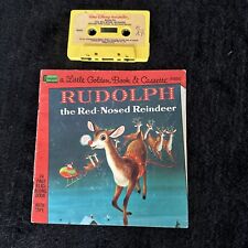 Disney Rudolph the Red Nosed Reindeer Book & Cassette Vintage 1970's picture