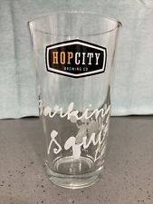Vintage HOP CITY BREWING CO.  Pint Glass THE BARKING SQUIRREL Lager Draft Beer picture