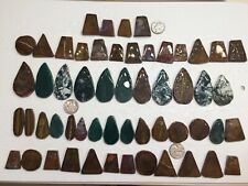 OCL - MIXED LOT OF 55 CAB PRE-FORMS - DIFFERENT SHAPES - 6 DIFFERENT ROCKS picture