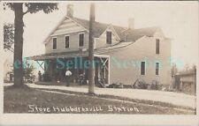 Hubbardsville Station NY - GENERAL STORE - RPPC Postcard Hamilton Madison County picture