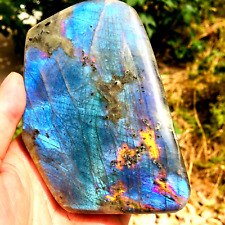800g Natural Purple Blue Labradorite Quartz Crystal Display Specimen Healing picture
