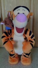 1999 Disney Winnie the Pooh Bouncing Tigger and Roo Plush Toy Bounce Talks Sings picture