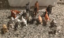 Lot of 15 Animal Figurines Figures Schleich Horses, Dogs, Cats.  picture