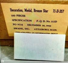 Dec.30,1944 SWANK INC.,BRONZE STAR MEDAL -AUTHENTIC-USN-USAF-USMC-ARMY-See Pic picture