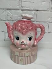 vintage ceramic rare PY Japan Lefton pink poodle teapot  picture