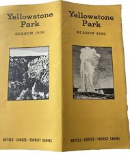 YELLOWSTONE PARK, SEASON 1939, PARK ACTIVITES MB 3 Nice Wood Cut Prints Cvr picture