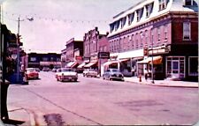 Vintage Postcard View of Old Cars on Queen Street Ontario ON Canada 1957   11211 picture