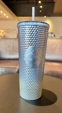 *New* Winter 2023 Starbucks 24oz Jeweled Cold Cup - Ombre Metallic Blue picture