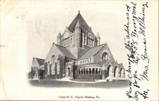 RARE-vintage postcard- Christ ME Church Pittsburg PA-posted 1908 undivided back picture