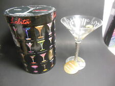 Lolita GIRL'S BEST FRIEND MARTINI GLASS RETIRED Hand Painted w/ Box BFF GIRL picture