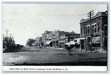 1912 East Side Of Main Street North Dirt Road Redfield South Dakota SD Postcard picture