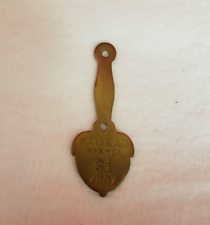 Antique 1931 Brass Dog (Tax) Tag Rainham Township. Town of Fisherville. UNUSED. picture