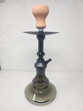 New Golden Desert Black Hookah With Hose And Tongs picture