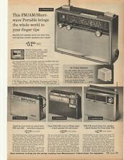 1965 Sears Shortwave Radio, Instant Sound Table Radio Double Sided Sears Adverti picture