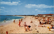 Old Silver Beach Cape Cod MA c1950's Ocean Swimming Beach Sunbathing Homes UNP picture
