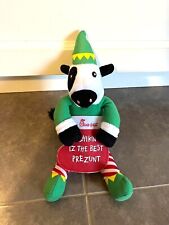 Chick-fil-A Christmas 2021 Plush Cow Doll Chikin Iz The Best Prezunt 7