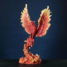 6 1/4 Inch Phoenix Rising Resin Sculpture Hand Painted Figurine picture