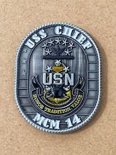RARE USS CHIEF MCM-14 CPO MESS CHALLENGE COIN picture