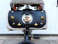 JR. SADDLE BAG REPRO. FOR 1950'S HOPALONG CASSIDY VELOCIPEDE TRICYCLE - TOOL BAG picture