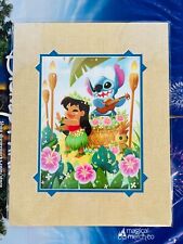 2020 Disney Parks June Kim Lilo & Stitch Hula Time 14x18