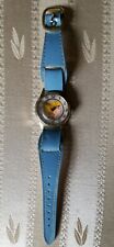 RARE Vintage 1960s BARBIE WATCH- Bradley Time Gold & Blue Patent Leather band  picture