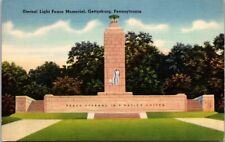 Postcard Pennsylvania Gettysburg Eternal Light Peace Memorial c1930s Linen PA picture
