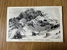 Postcard Sanctuary of Oropa The Refuge Rosazza in Winter Traveled 1928 BF picture