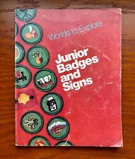 Worlds to Explore - Junior Badges and Signs 1977 Girl Scouts picture