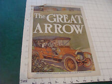 Vintage double sided ad: THE GREAT Pierce ARROW / Peerless motor car --1908 orig picture