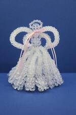 Vtg Beadery Glistening Angel Beaded Angel Tree Topper Figurine Finished Bead Kit picture