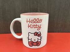 Sanrio Hello Kitty Ceramic 20 oz Mug Large Cup Pink Bow & Inside picture