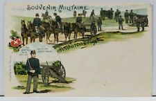 Suisse Soldaten Gruss Soldiers Greetings Germany Souvenirs c1900 Postcard L7 picture