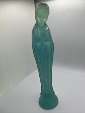 Vintage Dorothy Thorpe Style Mary Madonna Resin Acrylic Lucite Figure RARE Teal picture