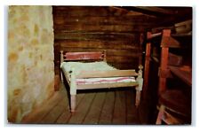 Postcard Lincoln's Bed, Second Berry-Lincoln Store, New Salem IL Z6 picture