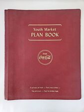 Coca-Cola 1940's Employee Burgundy Youth Market Plan Book Vendor Sales Meeting picture