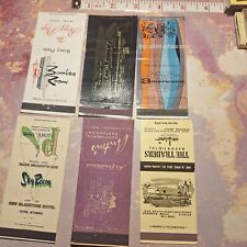 VINTAGE LOT OF 6 MATCH BOOK COVER picture