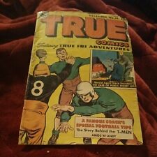 True Comics #74 December 1948 golden age football cover sports magazine picture