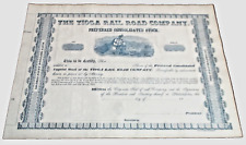 1850's TIOGA RAIL ROAD LATER ERIE RAILROAD PREFERRED STOCK CERTIFICATE picture