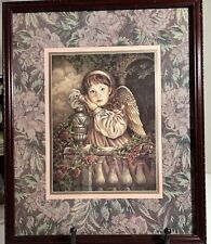 Framed Print Home Interiors -Angel Of Hope- Donna Richardson. 2x Matte + Fabric picture