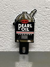 Pearl Oil Kerosene Metal Plate Topper Cooking Heating Lighting Gas Oil Sign picture