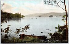 VINTAGE POSTCARD A QUIET EVENING AT LAKE WINDERMERE NORTH WEST ENGLAND U.K. picture