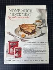 Vintage 1922 None Such Mince Meat Print Ad picture