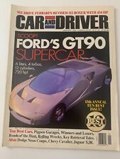 Car & Driver Magazine JANUARY 1995 - FORD GT90 V12 FERRARI F512M VOLVO 960 AUTO picture
