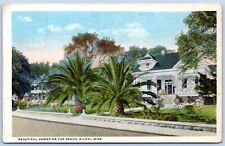 Postcard MS Biloxi Mississippi Beautiful Homes On The Beach MS31 picture