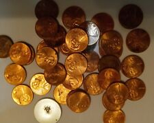Masonic Pennies Square Compass Freemason Stamped US Cents Penny Collection BOGO picture