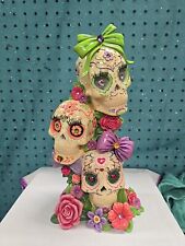 Margaret Le Van Celebration Of Love Everlasting Sugar Skull Sculpture #0046A picture